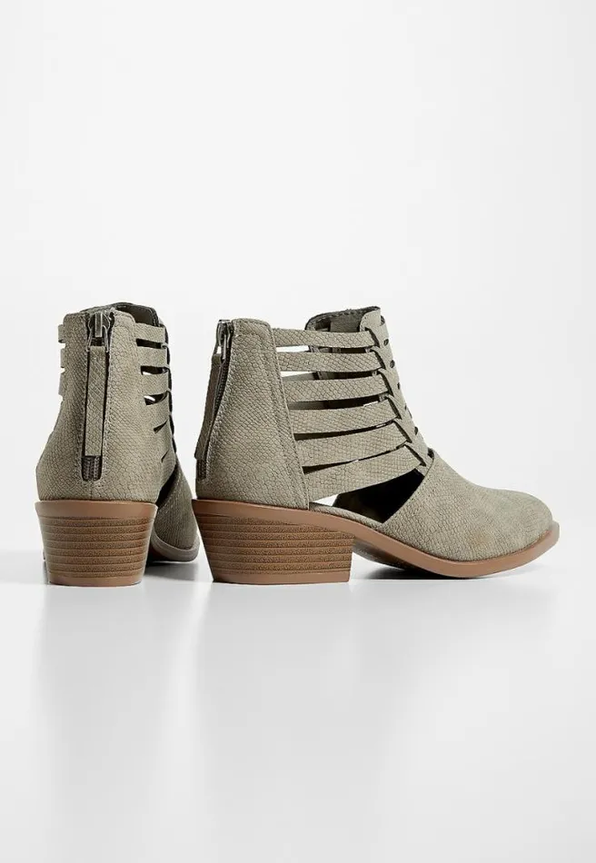 Maddie Strappy Side Ankle Bootie Women Maurices Boots