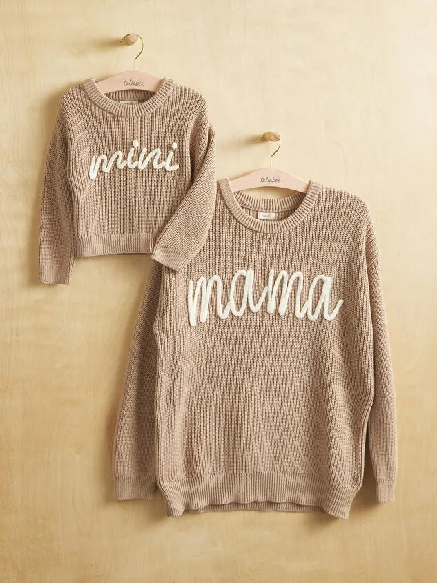 Mama Embroidered Sweater Taupe Women Altar039d State Mama Mama Embroidered Sweater Taupe Women Altar039d State Mama