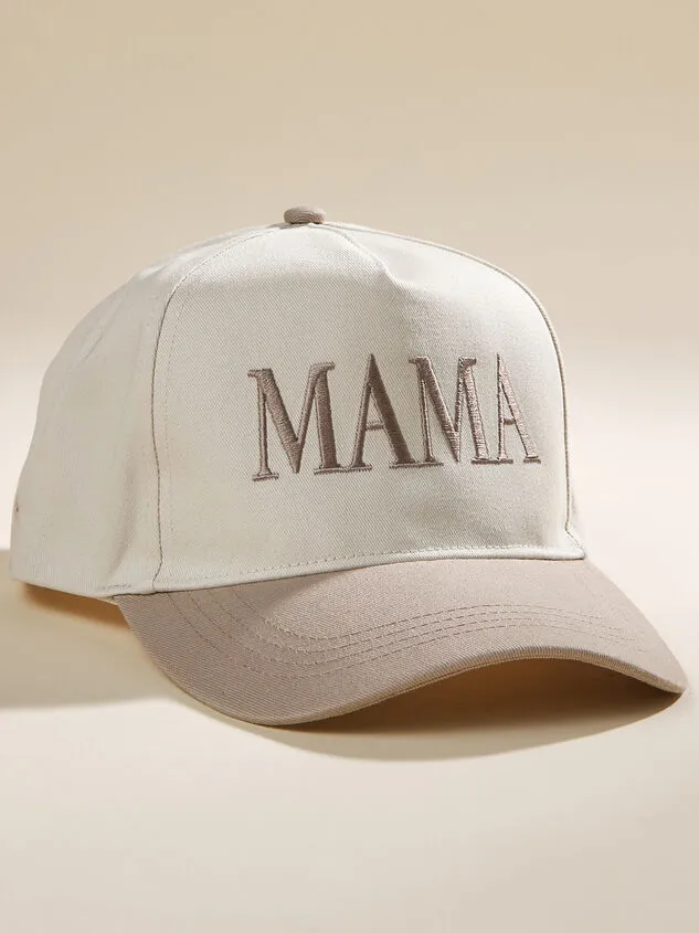 Mama Embroidered Trucker Hat Beige Women Altar039d State Mama