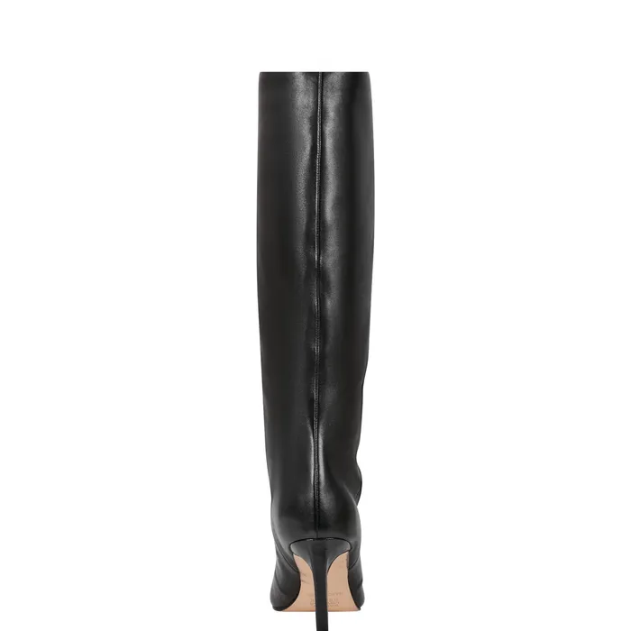 Marc Fisher Narysa Dress Boot Black Leather Women Boots and Booties