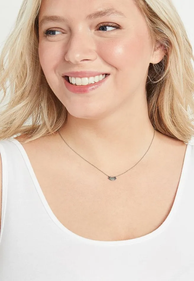 Maroon And Gold Carded Football Necklace Women Maurices Jewelry