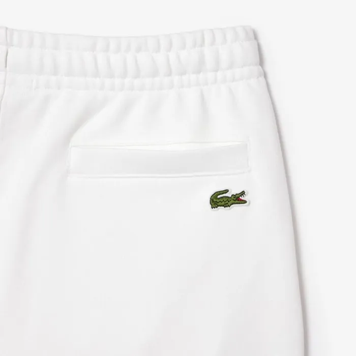 Matching Sets Men Lacoste Unisex Signature Print Shorts White 001
