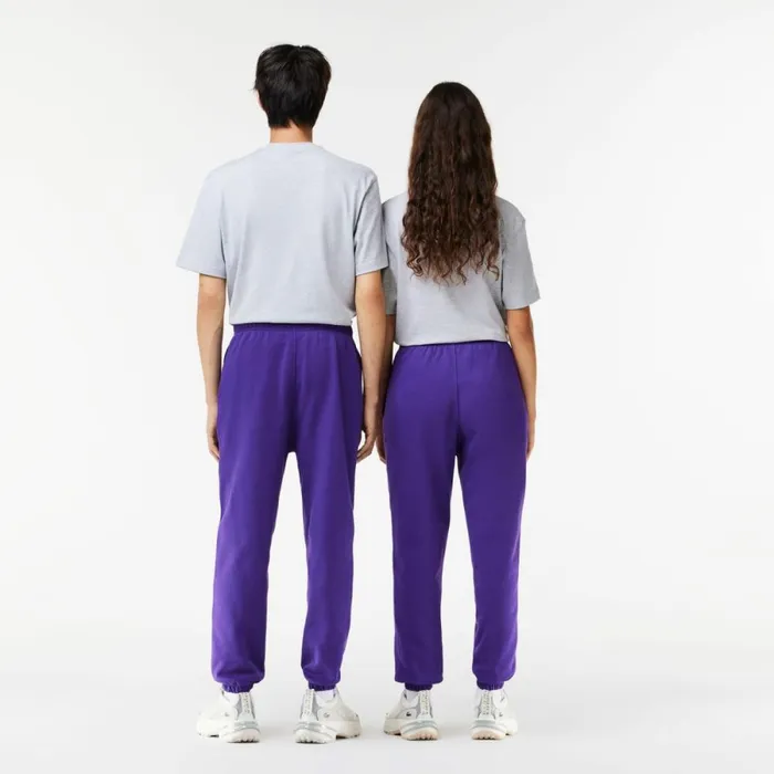 Matching Sets MenWomen Lacoste Unisex Iconic Print Sweatpants Acai Purple Sni