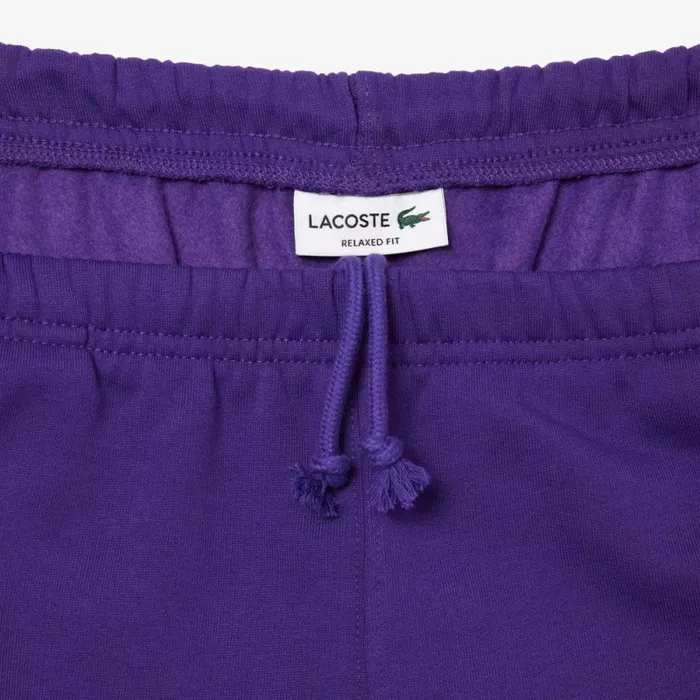 Matching Sets MenWomen Lacoste Unisex Iconic Print Sweatpants Acai Purple Sni