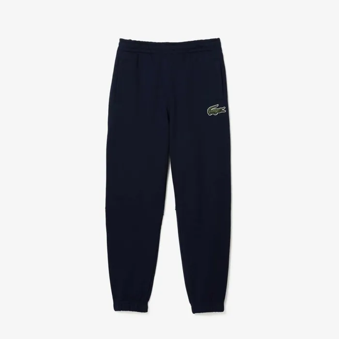 Matching Sets MenWomen Lacoste Unisex Organic Cotton Fleece Sweatpants Navy Blue 166