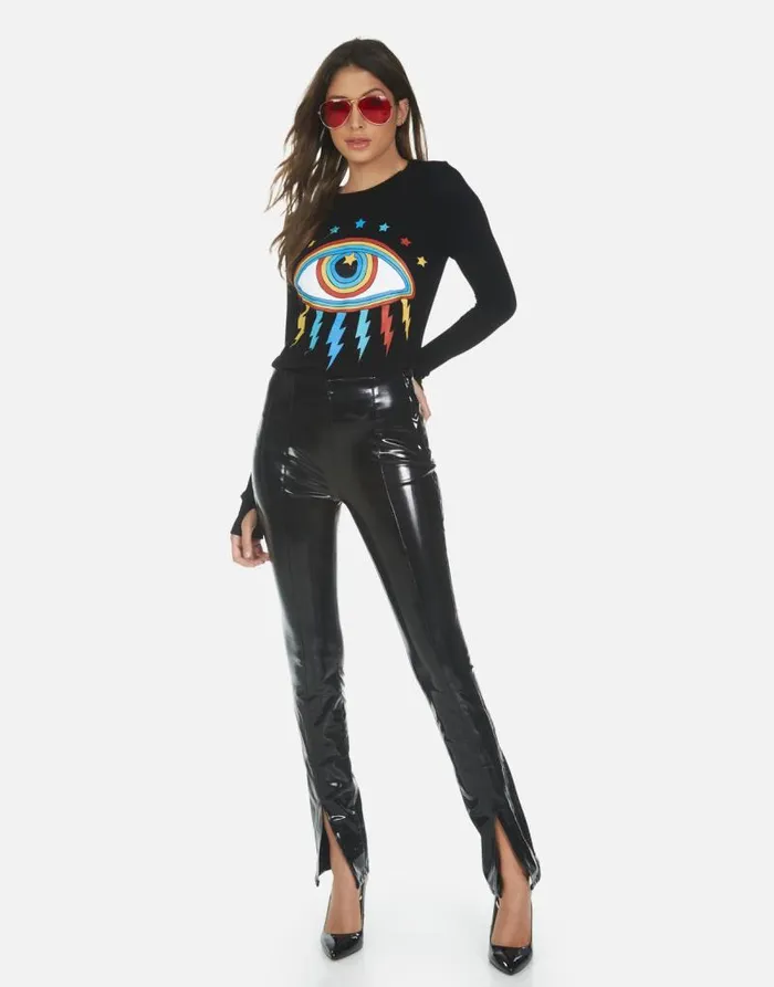 McKinley X Rainbow Lightning Eye Black Women Lauren Moshi Long Sleeve