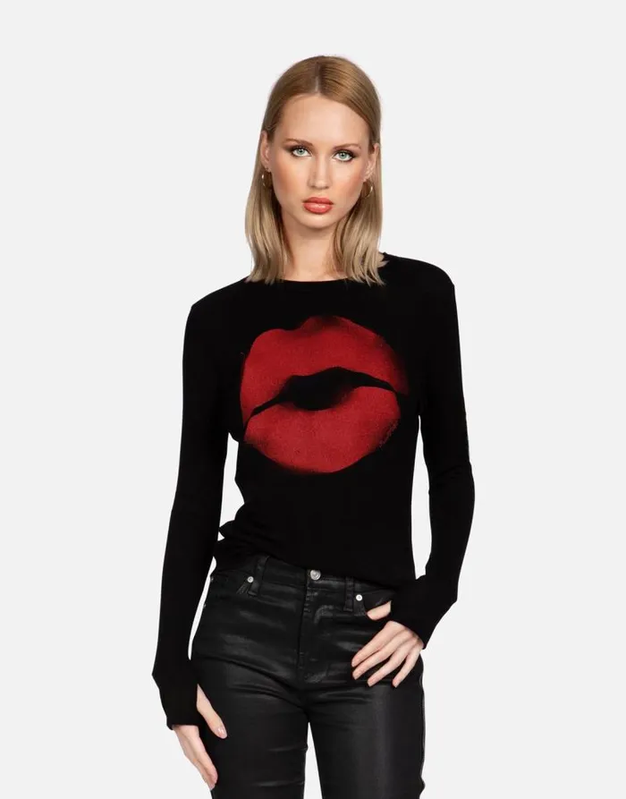 McKinley X Spray Kiss Black Women Lauren Moshi Long Sleeve