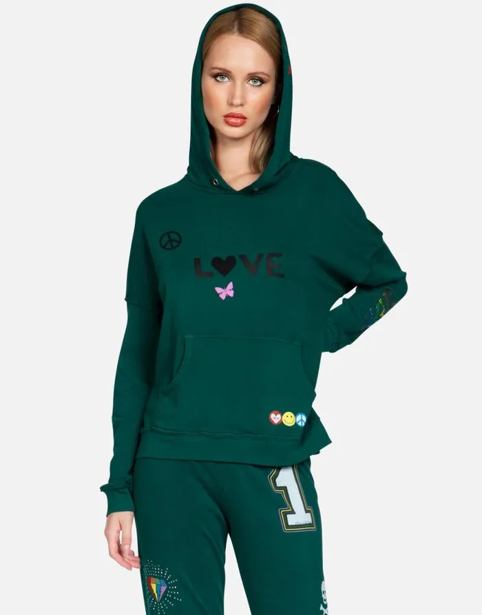 Melanie 1 Love Heather Grey Women Lauren Moshi Hoodies