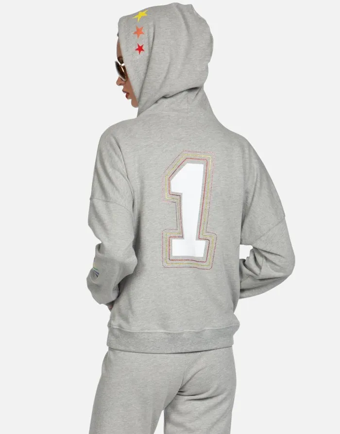 Melanie 1 Love Heather Grey Women Lauren Moshi Hoodies