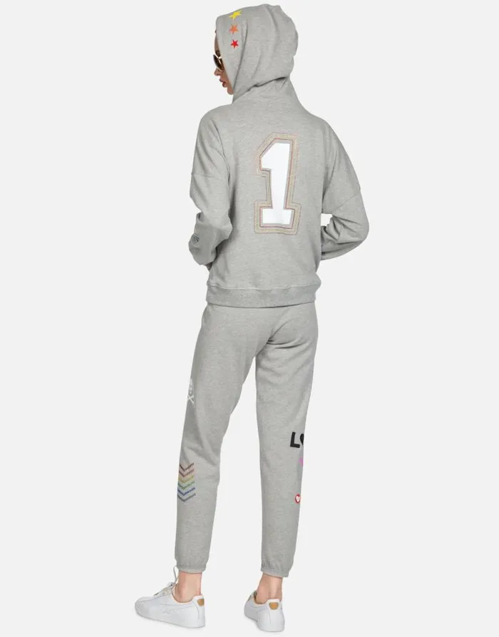 Melanie 1 Love Heather Grey Women Lauren Moshi Hoodies