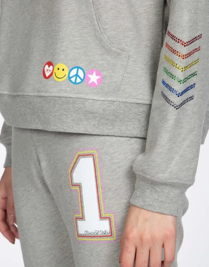 Melanie 1 Love Heather Grey Women Lauren Moshi Hoodies