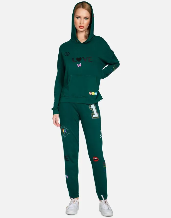 Melanie 1 Love Heather Grey Women Lauren Moshi Hoodies