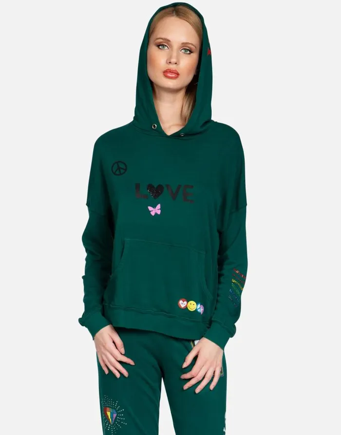 Melanie 1 Love Heather Grey Women Lauren Moshi Hoodies