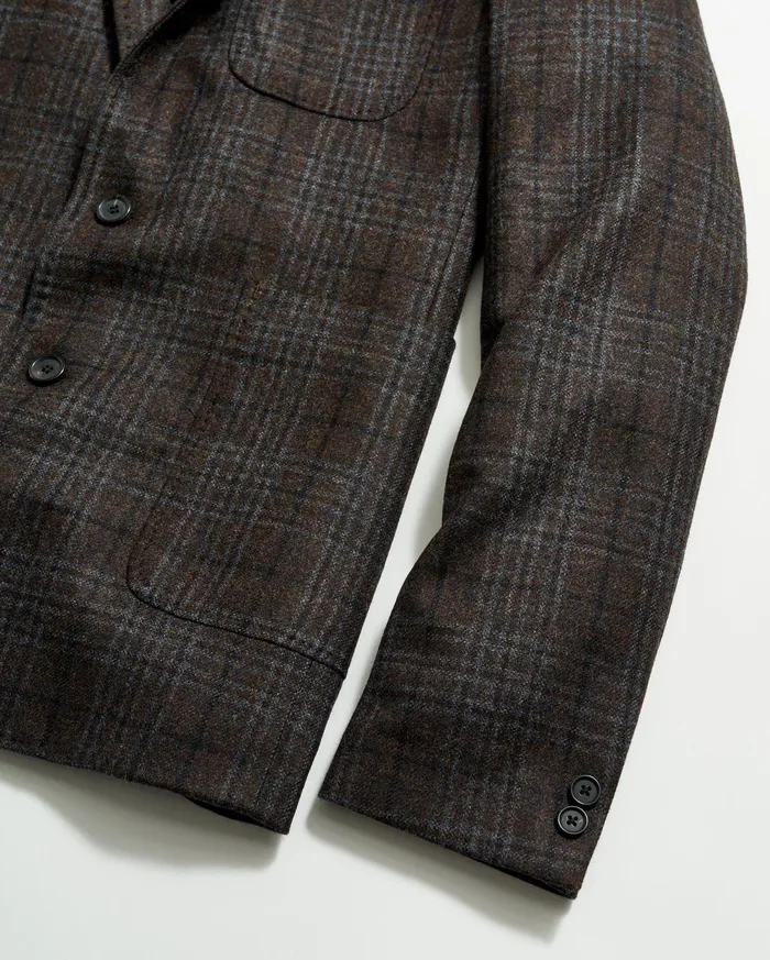 Men Archie Jacket Dark Brown Billy Reid Suiting