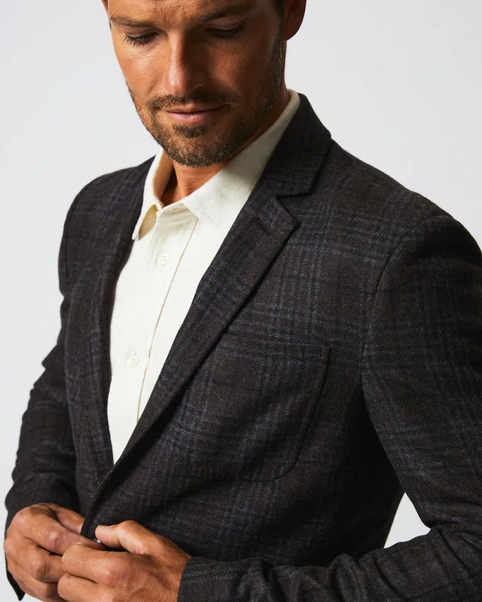 Men Archie Jacket Dark Brown Billy Reid Suiting