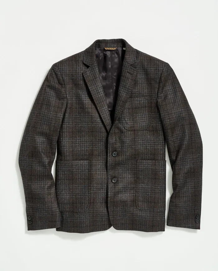 Men Archie Jacket Dark Brown Billy Reid Suiting