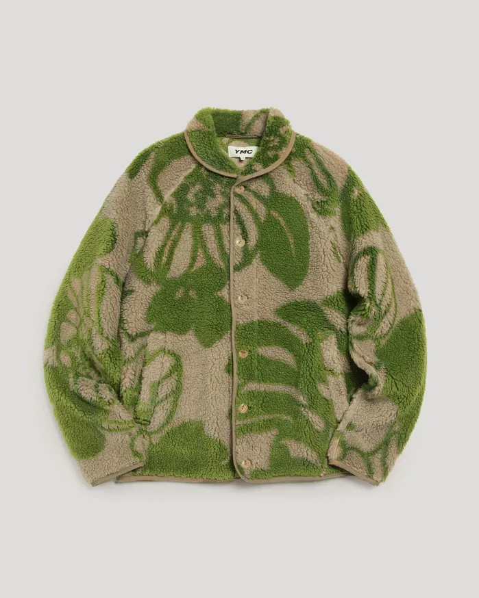 Men Beach Jacket Green Multi YMC Outerwear