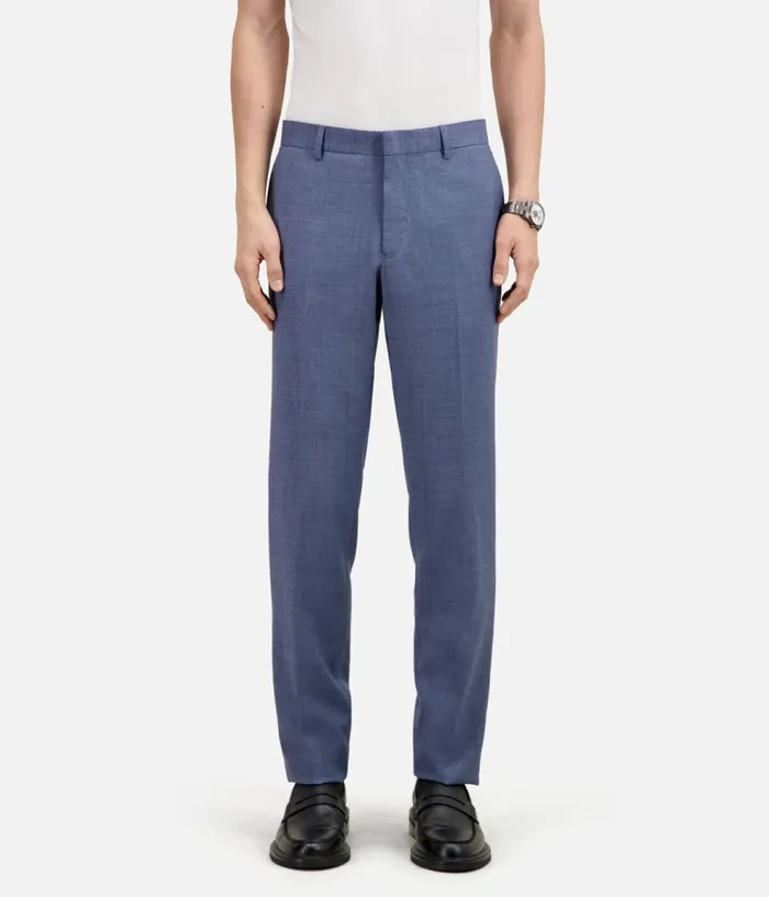 Men Blazers and Suits THE KOOPLES Light Blue Wool Suit Trousers