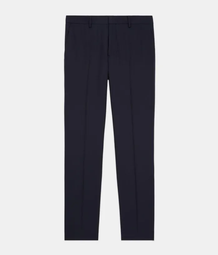 Men Blazers and Suits THE KOOPLES Navy Blue Wool Suit Pants Slim Fit