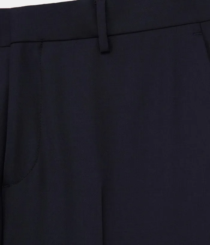Men Blazers and Suits THE KOOPLES Navy Blue Wool Suit Pants Slim Fit