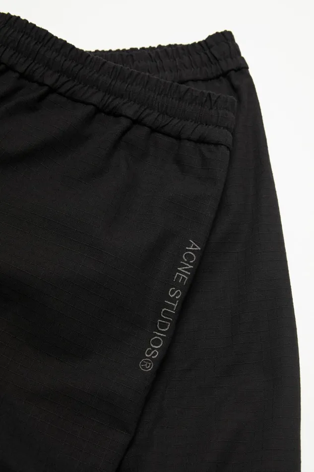 Men Cargo Trousers Black Black Acne Studios Trousers
