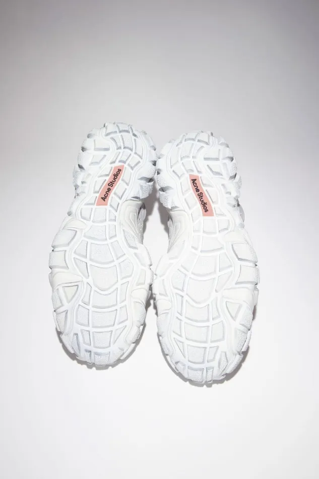 Men Chunky Mesh Sneakers White Acne Studios Shoes