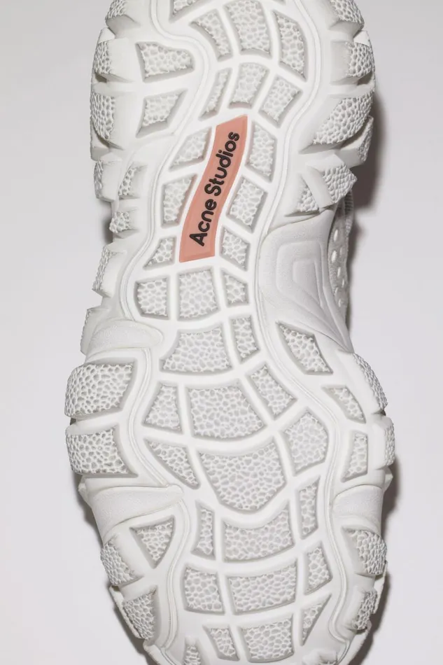 Men Chunky Mesh Sneakers White Acne Studios Shoes