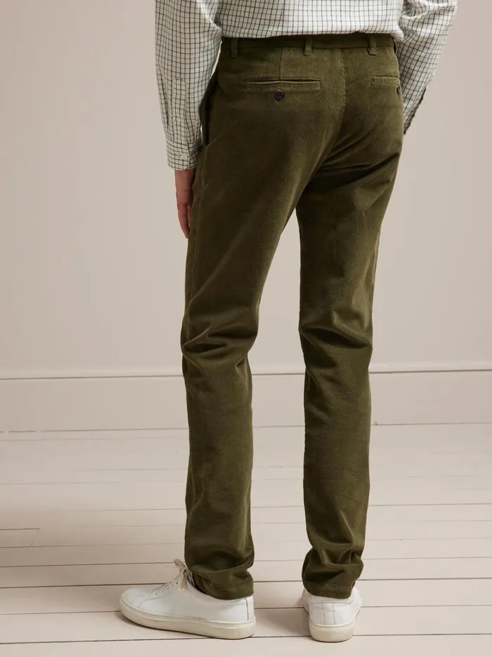 Men Clothing Cyrillus Regular Corduroy Chinos Marine