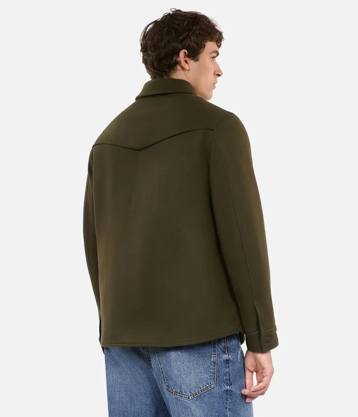 Men Coats and Jackets THE KOOPLES Khaki Overshirtstyle Jacket