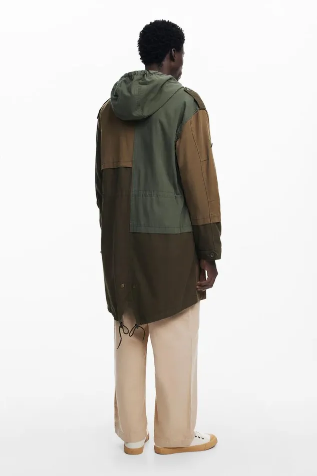 Men Coats And Jackets Desigual Multitone Parka