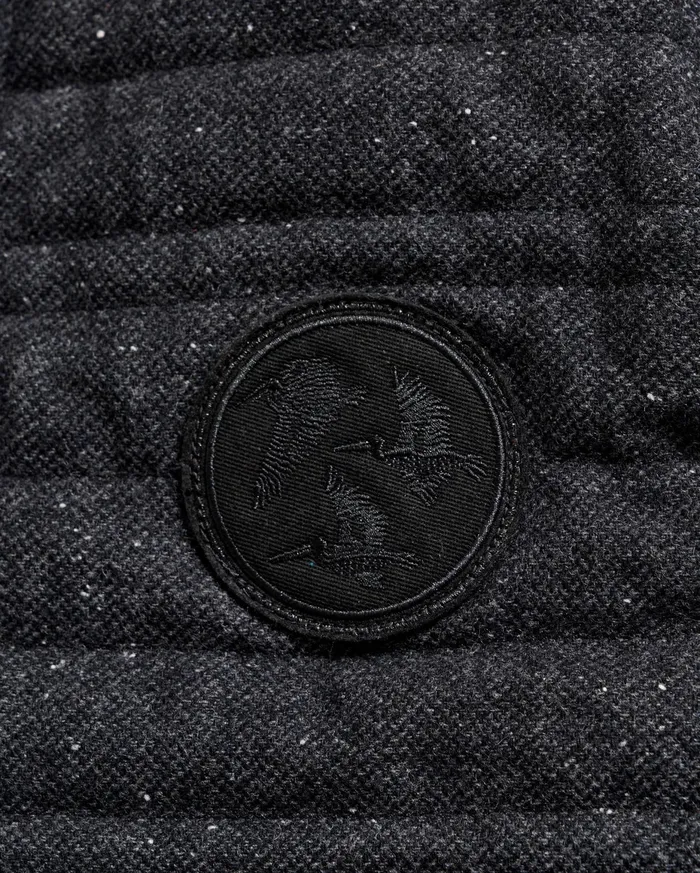 Men Collegiate Bomber Black Tweed Billy Reid Jackets and Outerwear