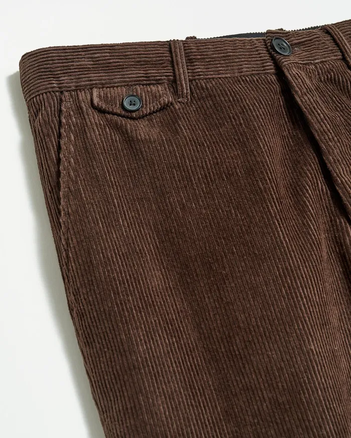 Men Corduroy Moore Trouser Chocolate Billy Reid Suiting