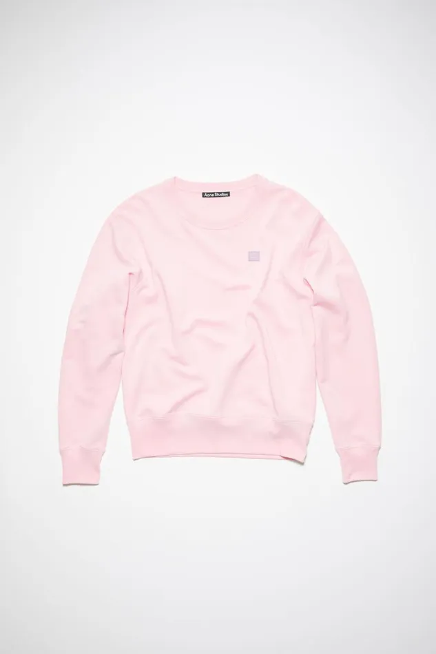 Men Crew Neck Sweater 8211 Regular Fit Light Pink Acne Studios Sweatshirts