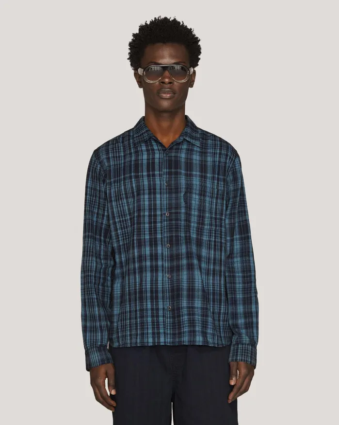 Men Curtis Shirt Indigo YMC Shirts