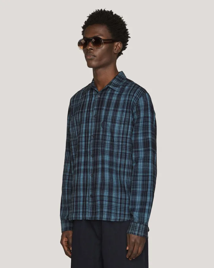 Men Curtis Shirt Indigo YMC Shirts