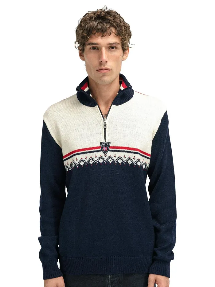 Men Dale Of Norway Halfzip Lahti Knit Sweater