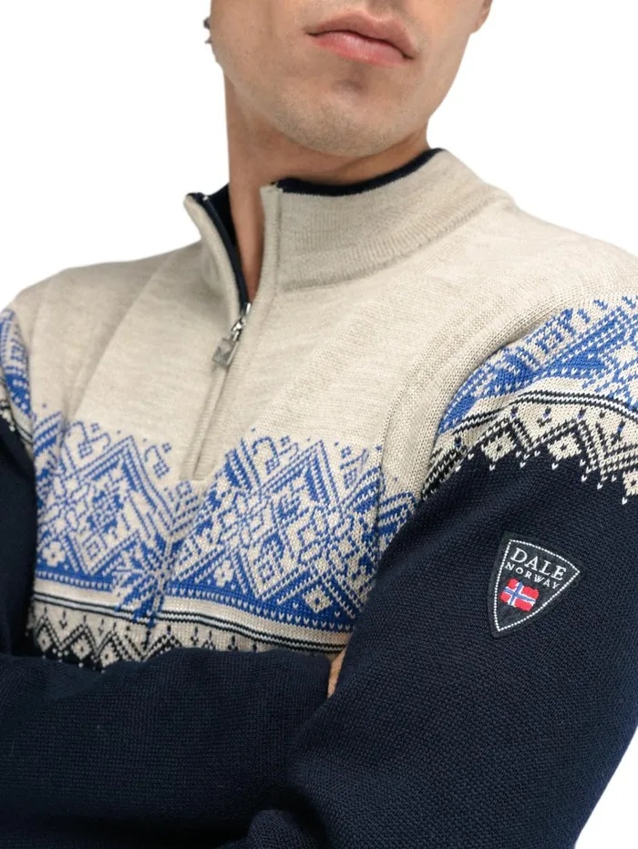 Men Dale Of Norway Halfzip Moritz Sweater 8211 Merino Wool