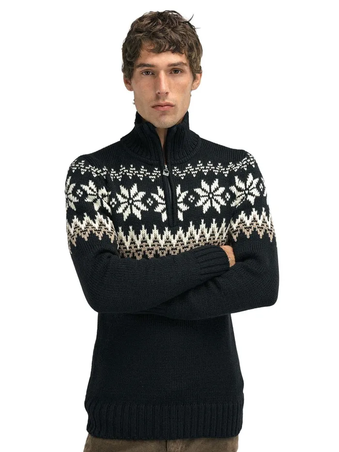Men Dale Of Norway Halfzip Myking Sweater 8211 Merino Wool