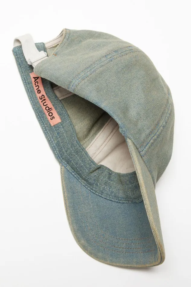 Men Denim Cap Bluebeige Acne Studios Hats