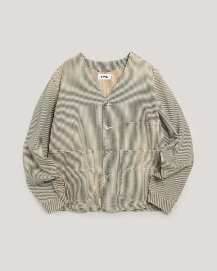 Men Farm Jacket Blue Multi YMC Suiting