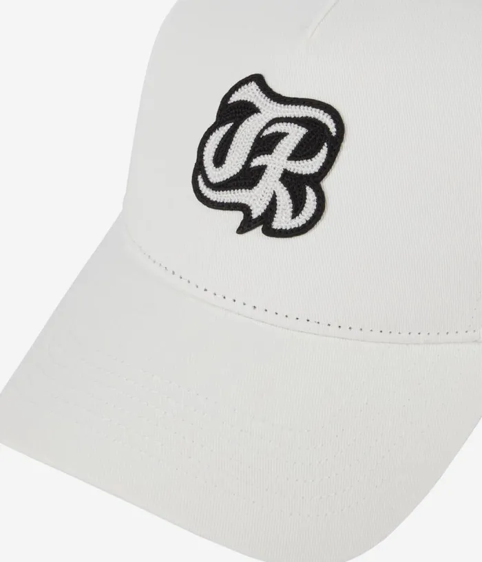 Men Hats and Scarves THE KOOPLES White Cap With TK Patch Men Hats and Scarves THE KOOPLES White Cap With TK Patch