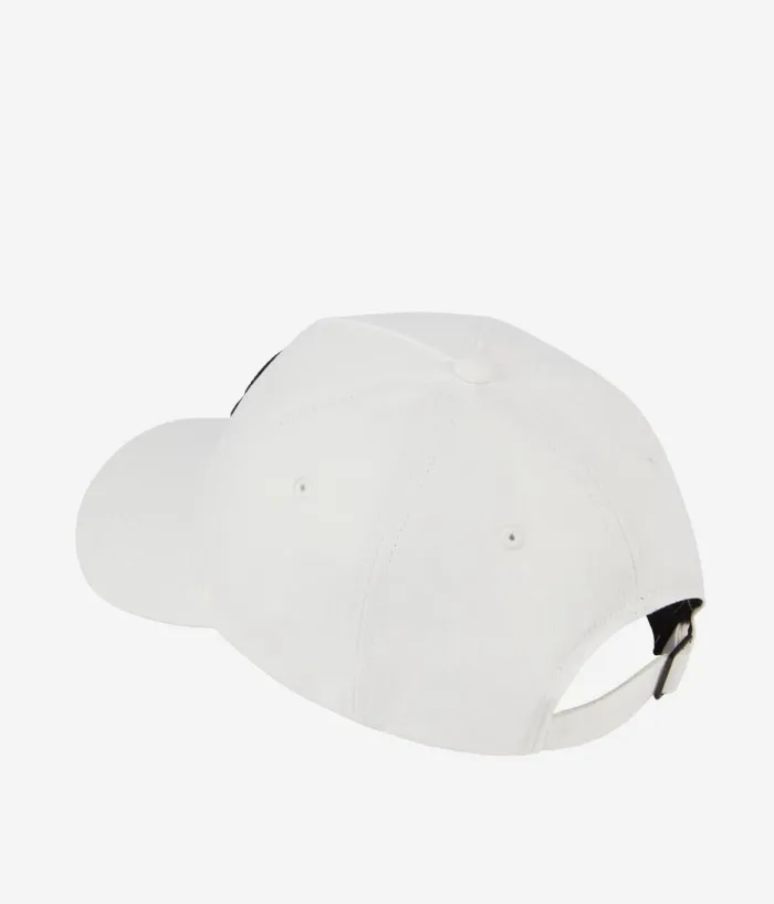 Men Hats and Scarves THE KOOPLES White Cap With TK Patch Men Hats and Scarves THE KOOPLES White Cap With TK Patch