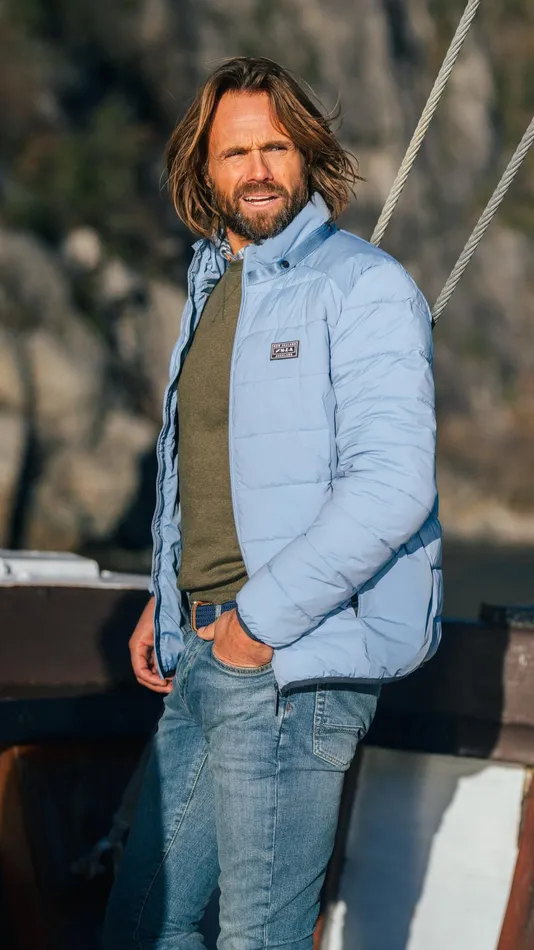 Men Jackets NZA New Zealand Auckland Blue Padded Jacket 8211 Frozen Blue