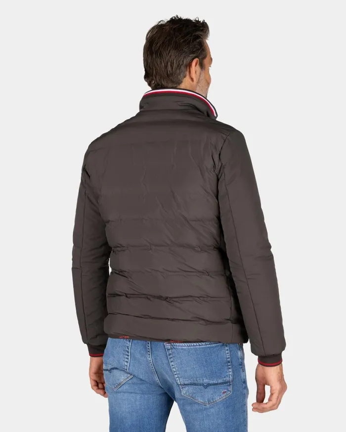 Men Jackets NZA New Zealand Auckland Brown Polyester Bomber Jacket 8211 Mud