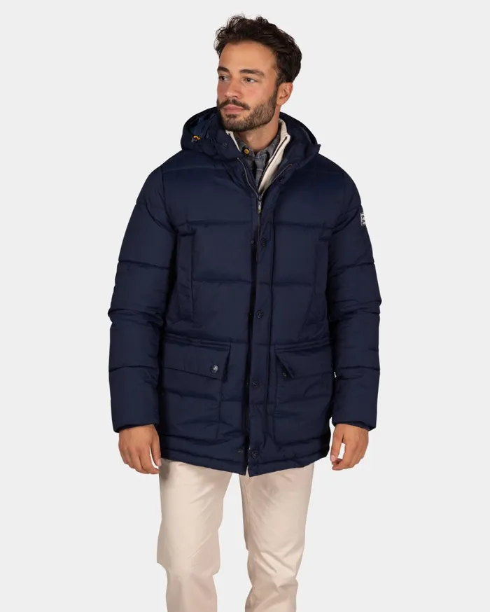 Men Jackets NZA New Zealand Auckland Dark Blue Quilted Jacket 8211 Winter Navy