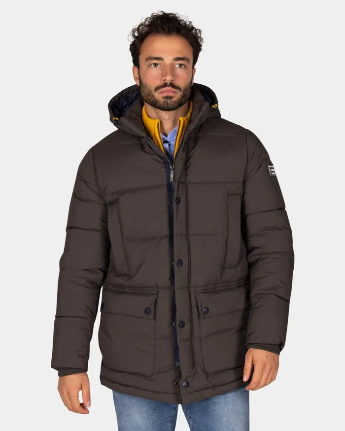 Men Jackets NZA New Zealand Auckland Dark Brown Quilted Jacket 8211 Dark Mocca