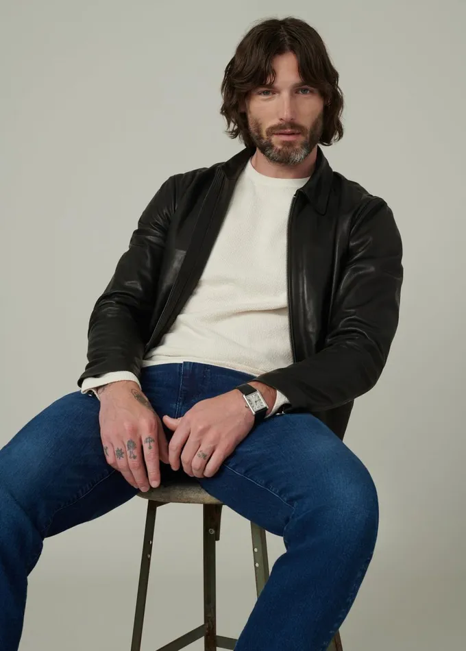 Men Jackets Outerwear Joe039s Jeans REFINED LEATHER MOTO Black