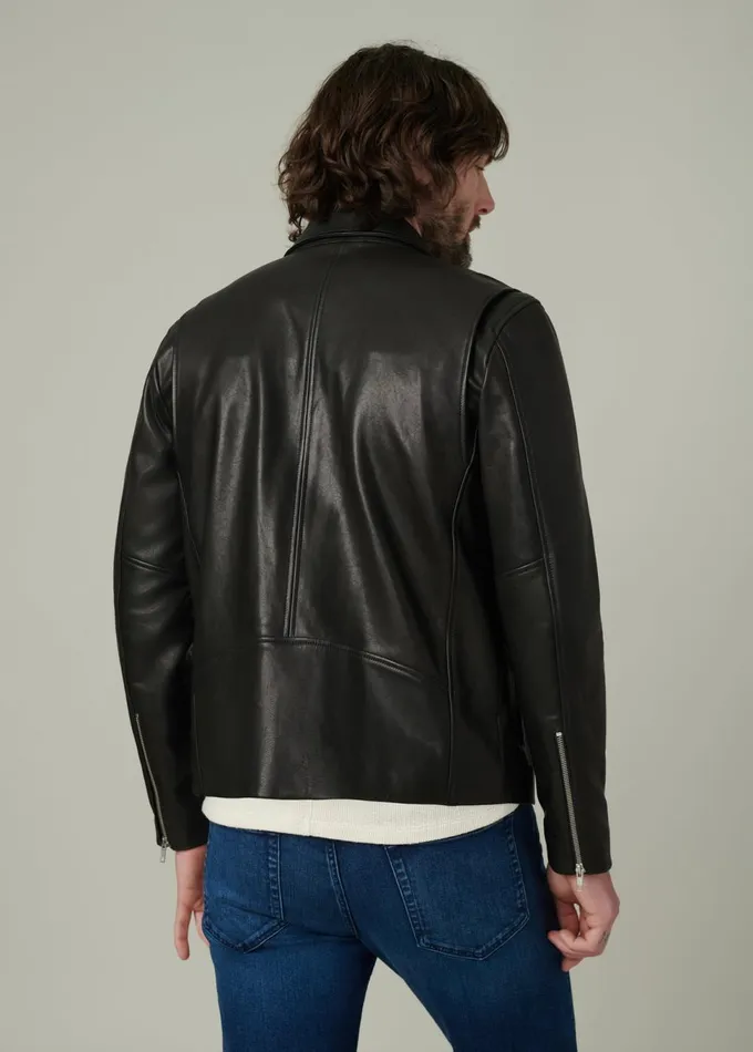 Men Jackets Outerwear Joe039s Jeans REFINED LEATHER MOTO Black