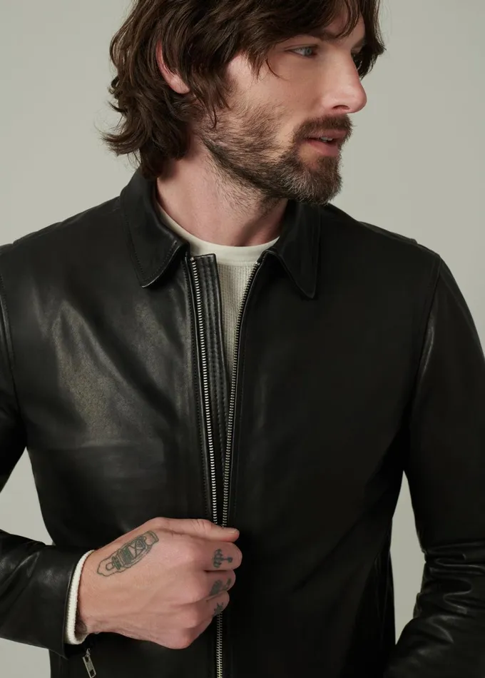 Men Jackets Outerwear Joe039s Jeans REFINED LEATHER MOTO Black