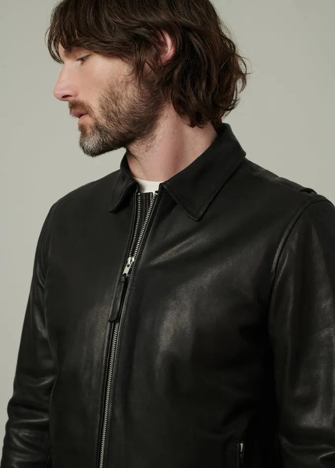 Men Jackets Outerwear Joe039s Jeans REFINED LEATHER MOTO Black